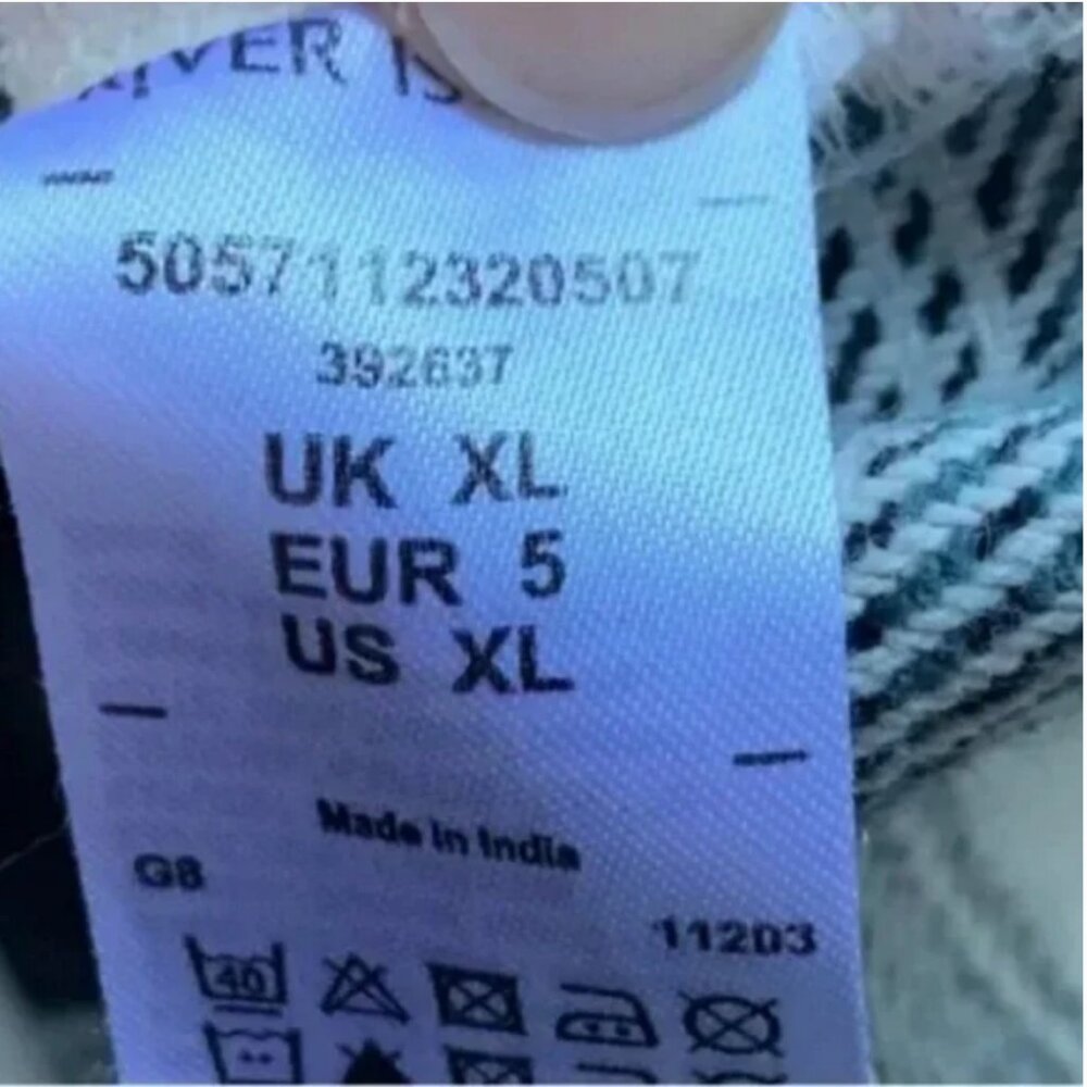 River Island Plaid White and Black Shacket with front snaps Size XL - Picture 7 of 7